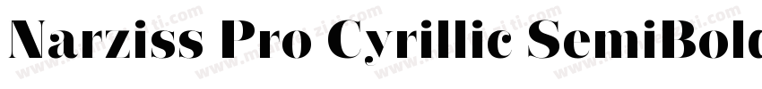 Narziss Pro Cyrillic SemiBold字体转换